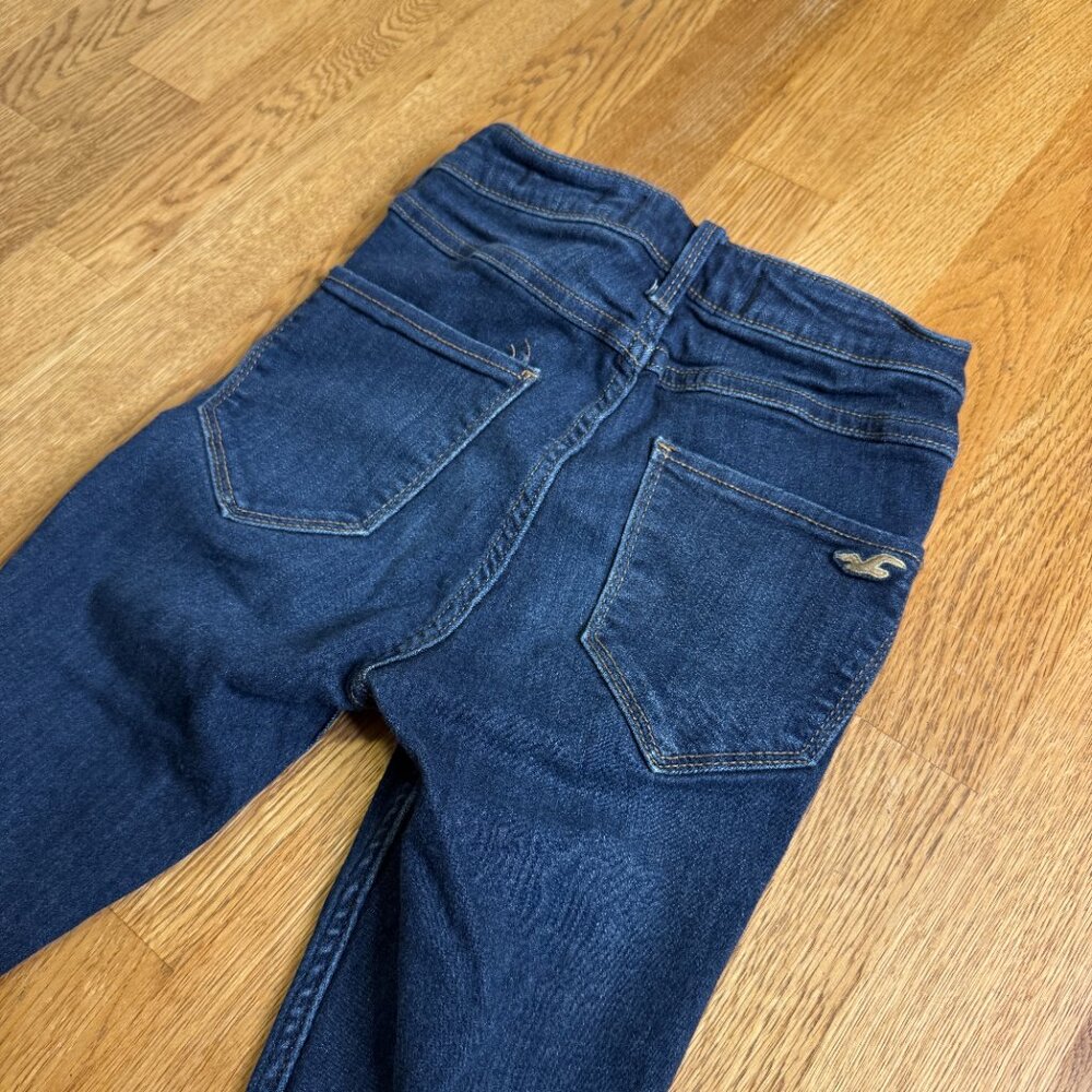Hollister High Rise Jean Leggings Dark Wash Size 00 Regular - Picture 7 of 14